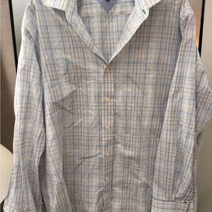 Tommy Hilfiger Light Blue Plaid Button Down Shirt